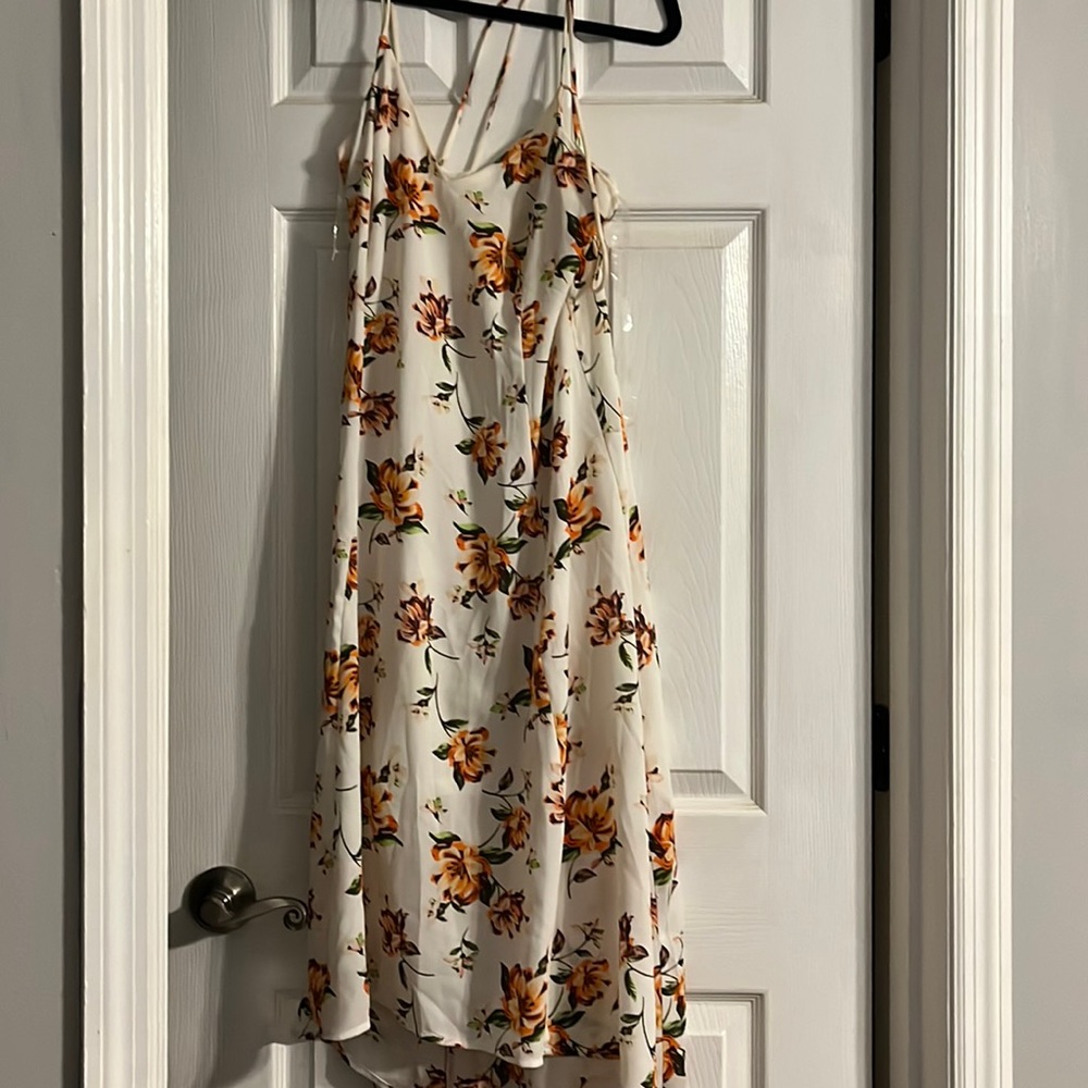 Low high floral dress